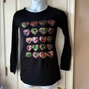 POL long sleeve heart top